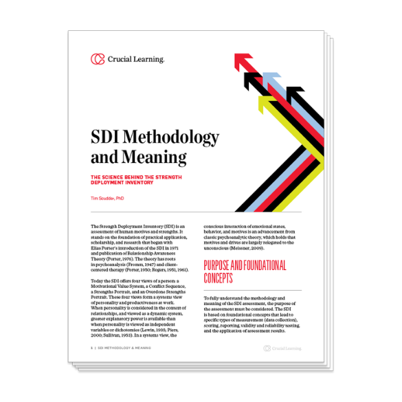 SDI Methodology and Meaning